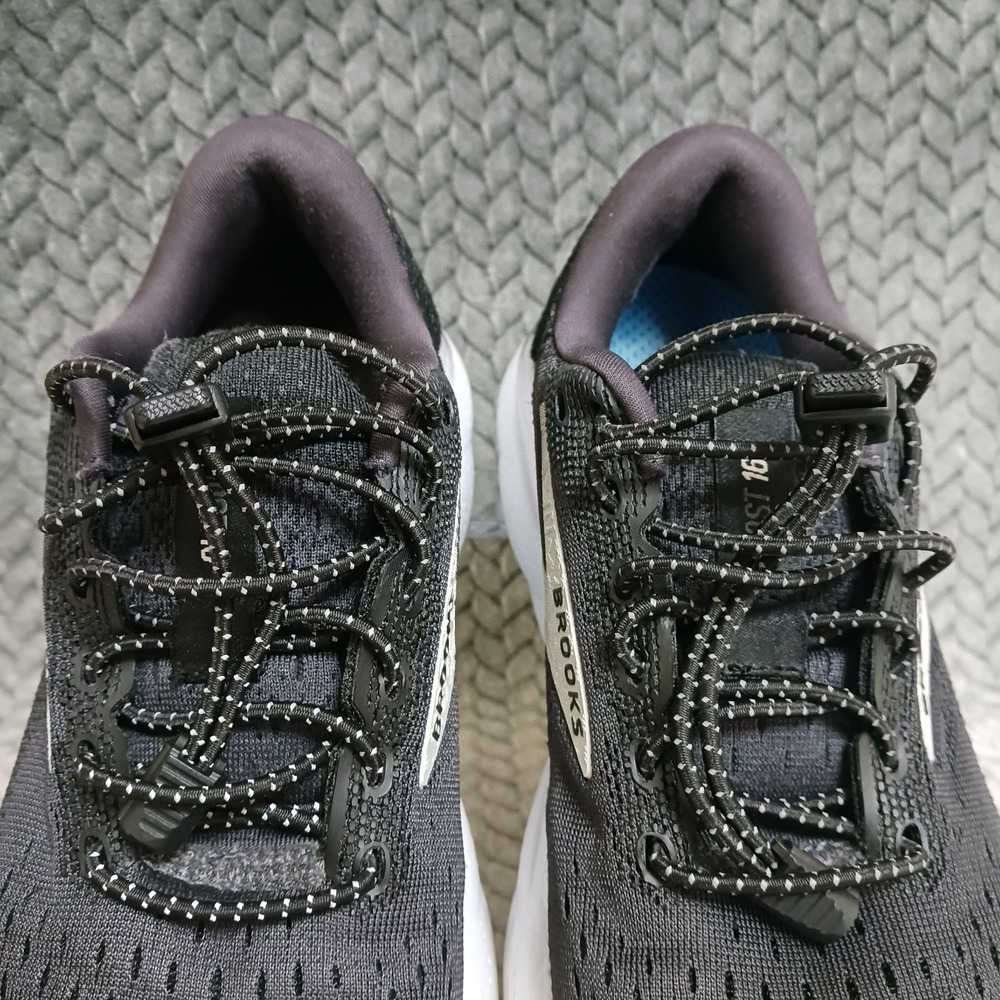 Brooks Ghost 16 Black Grey Women's Walking Running Sneakers Shoes Size 6 - Picture 8 of 15